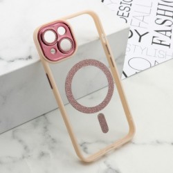 Futrola za iPhone 14 leđa Diamond MagSafe - roza