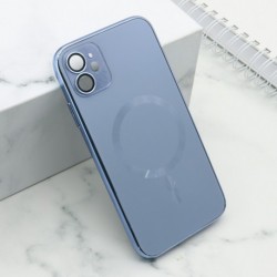 Futrola za iPhone 11 leđa Elegant metal MagSafe - svetlo plava