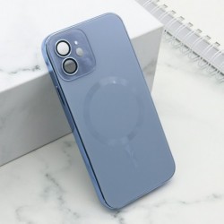 Futrola za iPhone 12/12 Pro leđa Elegant metal MagSafe - svetlo plava