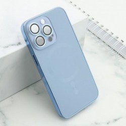 Futrola za iPhone 13 Pro leđa Elegant metal MagSafe - svetlo plava