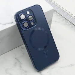 Futrola za iPhone 14 Pro leđa Elegant metal MagSafe - plava