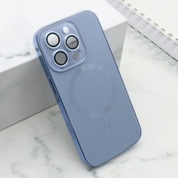 Futrola za iPhone 14 Pro leđa Elegant metal MagSafe - svetlo plava