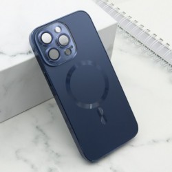 Futrola za iPhone 14 Pro Max leđa Elegant metal MagSafe - plava