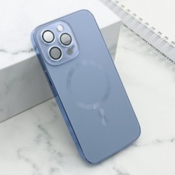 Futrola za iPhone 14 Pro Max leđa Elegant metal MagSafe - svetlo plava