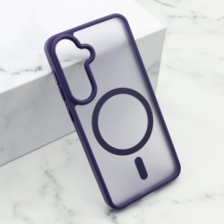Futrola za Samsung Galaxy S24 leđa Magsafe silky - ljubičasta
