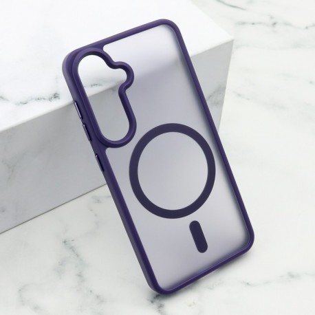 Futrola za Samsung Galaxy S24 leđa Magsafe silky - ljubičasta