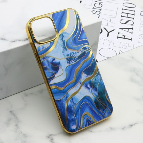 Futrola za iPhone 15 Plus leđa Marble - plava