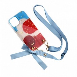 Futrola za iPhone 11 Pro leđa Fashion strap glitter - plava