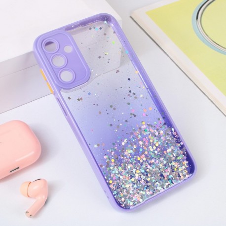 Futrola za Samsung Galaxy A15/5G leđa Frame glitter - ljubičasta