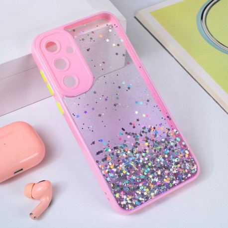 Futrola za Samsung Galaxy A35 leđa Frame glitter - roza