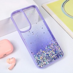 Futrola za Samsung Galaxy A55 leđa Frame glitter - ljubičasta