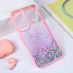 Futrola za Samsung Galaxy A55 leđa Frame glitter - roza