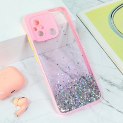 Futrola za Xiaomi Redmi 12C/Poco C55 leđa Frame glitter - roza