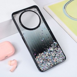 Futrola za Xiaomi Redmi A3/A3x/Poco C61 leđa Frame glitter - crna