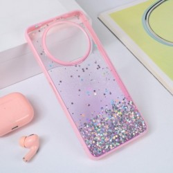 Futrola za Xiaomi Redmi A3/A3x/Poco C61 leđa Frame glitter - roza