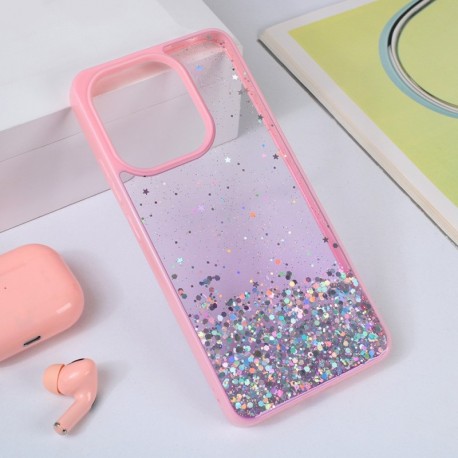 Futrola za Xiaomi Redmi Note 13 4G leđa Frame glitter - roza