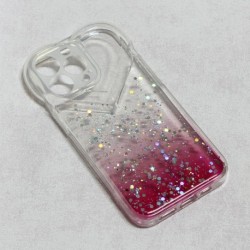 Futrola za iPhone 13 Pro leđa Heart glitter - pink