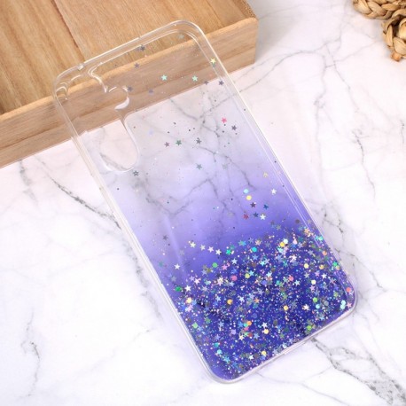 Futrola za Samsung Galaxy A35 leđa silikon Glitter - ljubičasta