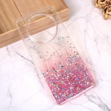 Futrola za Xiaomi Redmi A3/A3x/Poco C61 leđa silikon Glitter - roza