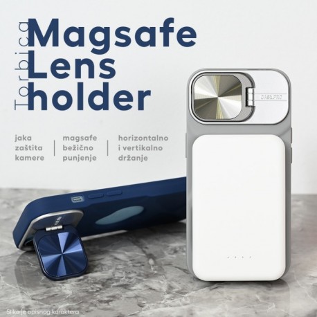 Futrola za iPhone 11 leđa MagSafe Lens holder - ljubičasta