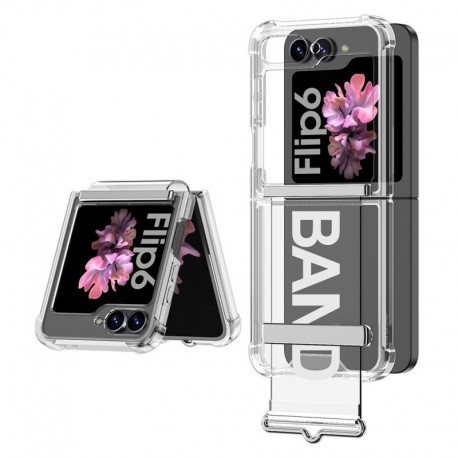 Futrola za Samsung Galaxy Z Flip 6/Flip6 leđa Clear strap - bela