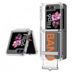 Futrola za Samsung Galaxy Z Flip 6/Flip6 leđa Clear strap - narandžasta