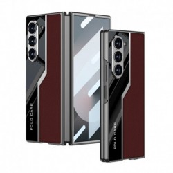 Futrola za Samsung Galaxy Z Fold 6/Fold6 leđa Leather style - crvena