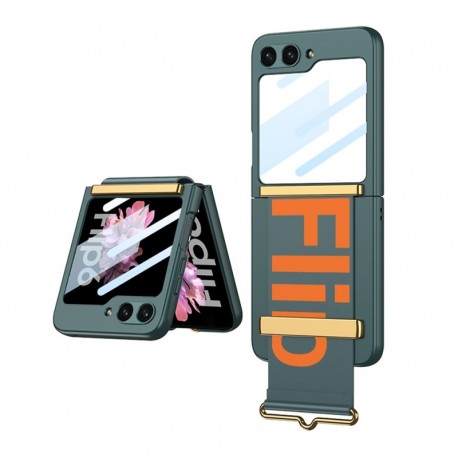 Futrola za Samsung Galaxy Z Flip 6/Flip6 leđa Strap case - tamno zelena