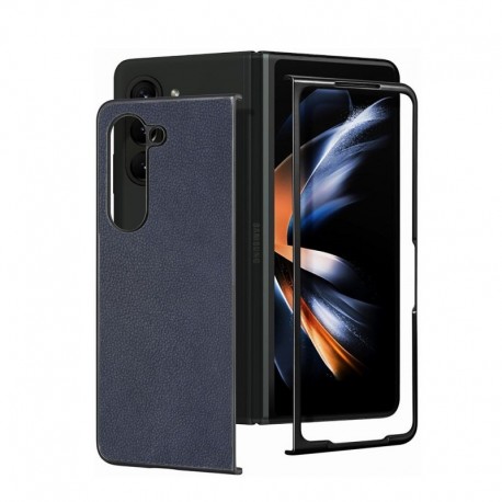 Futrola za Samsung Galaxy Z Fold 6/Fold6 preklop bez magneta sa prozorom Folding - plava