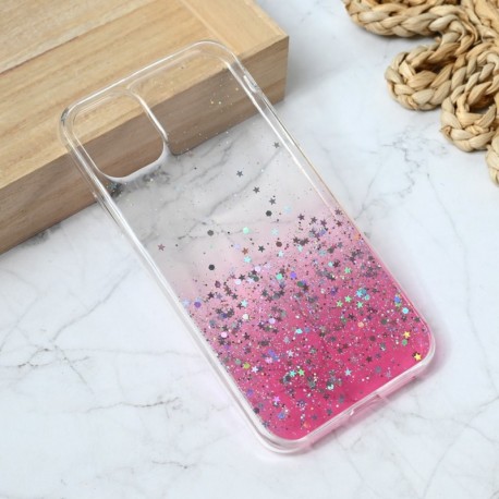 Futrola za iPhone 11 leđa silikon Glitter - roza