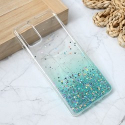 Futrola za Samsung Galaxy A51 leđa silikon Glitter - tirkizna