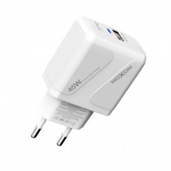 Kućni punjač glava/adapter (bez kabla) (45W | 1xUSB/1xType C) HC98 bela