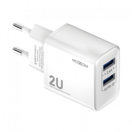 Kućni punjač za iPhone lightning (2,4A | 2xUSB) HC130 bela