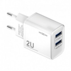 Kućni punjač za Micro (2,4A | 2xUSB) HC130 bela