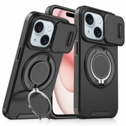 Futrola za iPhone 15 leđa CamShield Ring - crna