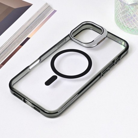 Futrola za iPhone 16 Plus leđa MagSafe transparent - crna