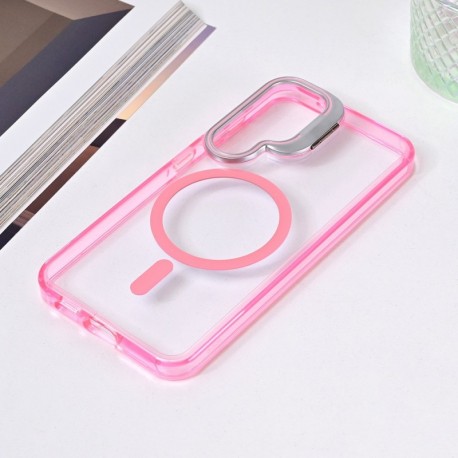 Futrola za Samsung Galaxy S24 leđa MagSafe transparent - pink