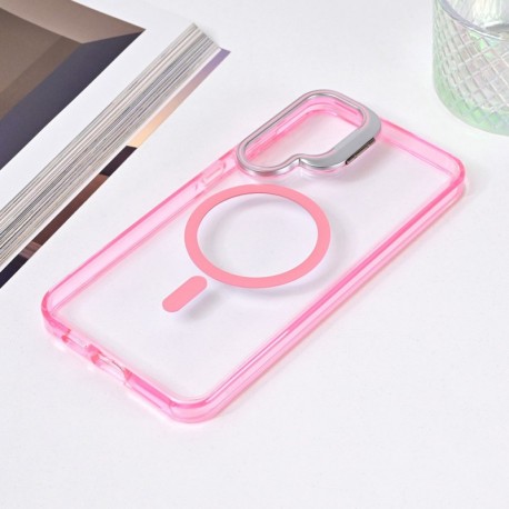 Futrola za Samsung Galaxy S24 Plus leđa MagSafe transparent - pink