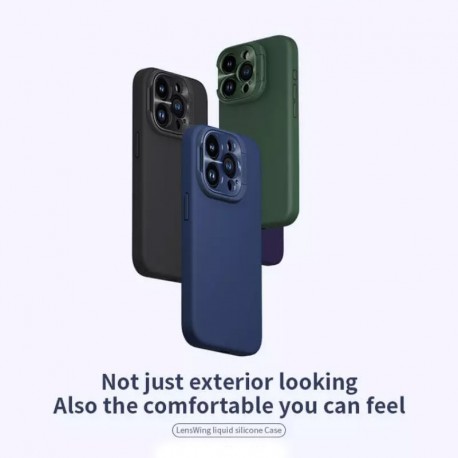 Futrola za iPhone 16 Pro Max leđa Nillkin Lens wing prop magnetic - ljubičasta