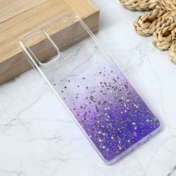 Futrola za Samsung Galaxy A71 leđa silikon Glitter - ljubičasta