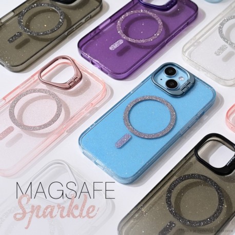 Futrola za iPhone 11 leđa MagSafe sparkle - crna