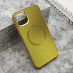 Futrola za iPhone 11 leđa Color metal MagSafe - zlatna