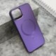 Futrola za iPhone 13 leđa Color metal MagSafe - ljubičasta