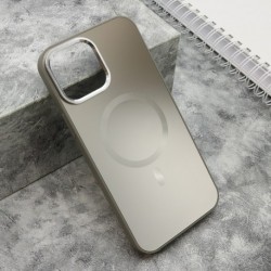 Futrola za iPhone 13 Pro Max leđa Color metal MagSafe - srebrna