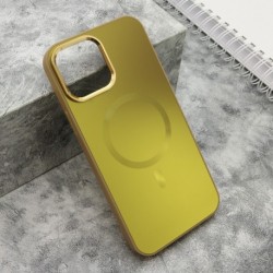 Futrola za iPhone 13 Pro Max leđa Color metal MagSafe - zlatna