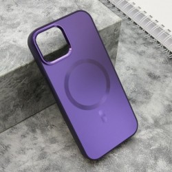 Futrola za iPhone 15 leđa Color metal MagSafe - ljubičasta