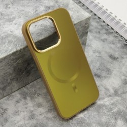 Futrola za iPhone 15 Pro leđa Color metal MagSafe - zlatna