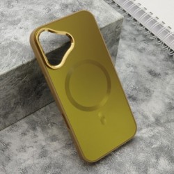 Futrola za iPhone 16 leđa Color metal MagSafe - zlatna