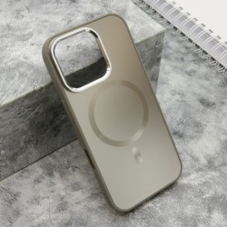 Futrola za iPhone 16 Pro leđa Color metal MagSafe - srebrna