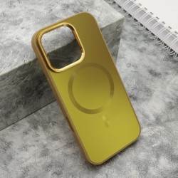 Futrola za iPhone 16 Pro leđa Color metal MagSafe - zlatna